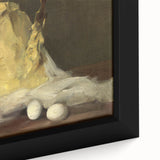 Realism Art Prints - Classical Realism Still Life of Butter and Eggs