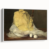 Realism Art Prints - Classical Realism Still Life of Butter and Eggs