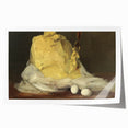 Realism Art Prints - Classical Realism Still Life of Butter and Eggs