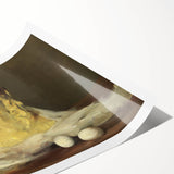 Realism Art Prints - Classical Realism Still Life of Butter and Eggs
