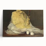 Realism Art Prints - Classical Realism Still Life of Butter and Eggs