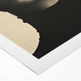 Modern Dining Room Art – Bold Red and Black Abstract Portrait