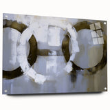 Minimalist Circle Abstract Living Room Wall Art - Modern Print