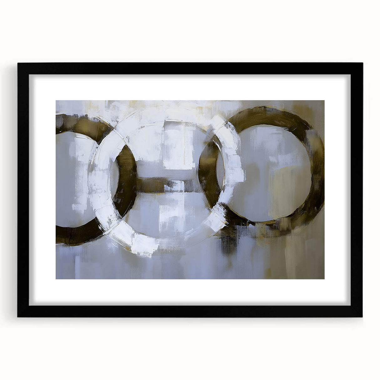 Minimalist Circle Abstract Living Room Wall Art - Modern Print