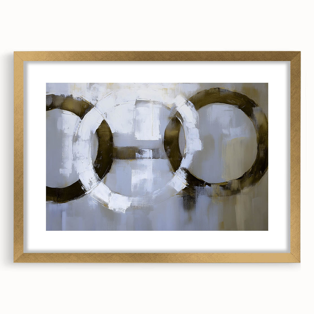 Minimalist Circle Abstract Living Room Wall Art - Modern Print