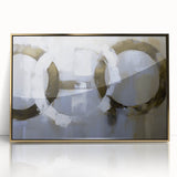 Minimalist Circle Abstract Living Room Wall Art - Modern Print