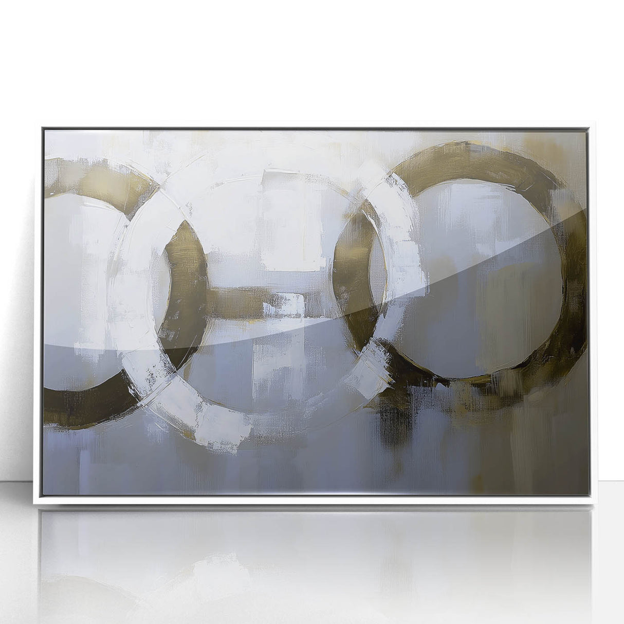 Minimalist Circle Abstract Living Room Wall Art - Modern Print