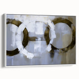 Minimalist Circle Abstract Living Room Wall Art - Modern Print