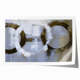 Minimalist Circle Abstract Living Room Wall Art - Modern Print