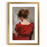 Abstract figurative artwork framed in elegant gold, showcasing intricate shapes and textures, ideal for modern home decor. Perfect for adding a sophisticated touch to any room.