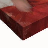 Colorful abstract figurative art on stretched canvas, showcasing vibrant brushstrokes and textures, perfect for modern home decor or gallery display.