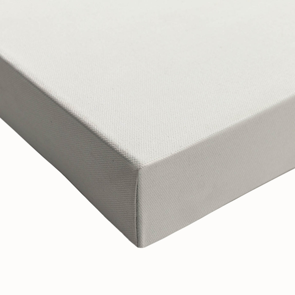 Close-up of a stretched canvas featuring an abstract minimalist wall art design, showcasing soft pastel colors and geometric shapes, perfect for modern home decor.