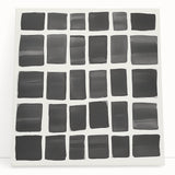 Modern Abstract Wall Art – Black Grid of Textured Minimal Squares