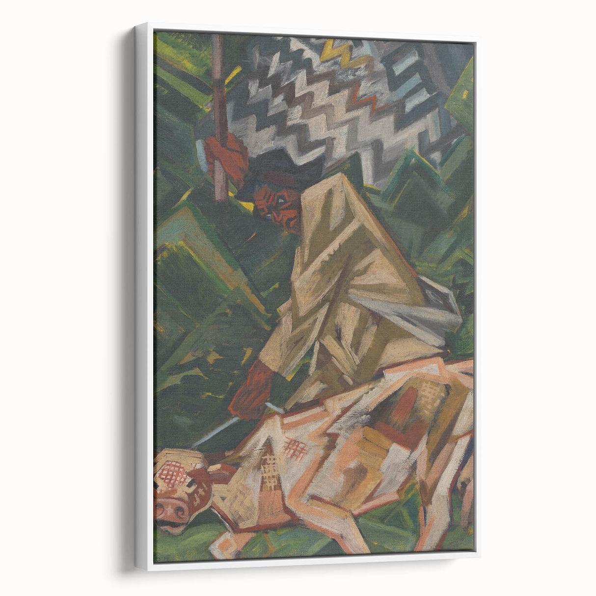 Vibrant Expressionist Wall Art - Bold Abstract Narrative Design