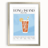 Textured abstract art print in muted gray and blue tones, framed with a silver mat, ideal for bedroom wall decor.