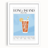 Abstract art print featuring swirling blue and white patterns on a framed canvas, suitable for dining room decor.