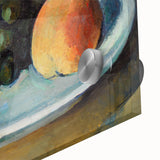 Grapes and Peach on a Plate by Cézanne: Classic Still Life Wall Art