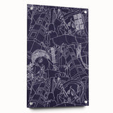 SPQR Modern Line Art Print - Intricate Abstract Design by Victor Proetz