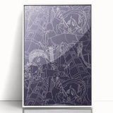 SPQR Modern Line Art Print - Intricate Abstract Design by Victor Proetz