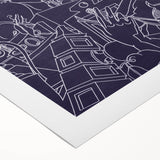 SPQR Modern Line Art Print - Intricate Abstract Design by Victor Proetz