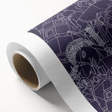 SPQR Modern Line Art Print - Intricate Abstract Design by Victor Proetz