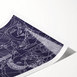 SPQR Modern Line Art Print - Intricate Abstract Design by Victor Proetz