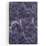 SPQR Modern Line Art Print - Intricate Abstract Design by Victor Proetz