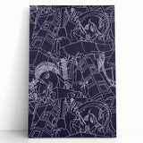 SPQR Modern Line Art Print - Intricate Abstract Design by Victor Proetz