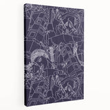 SPQR Modern Line Art Print - Intricate Abstract Design by Victor Proetz