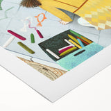 Chalk Drawing Girl Art for Kids - Personalized Kids Art