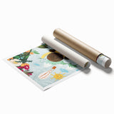 Chalk Drawing Girl Art for Kids - Personalized Kids Art