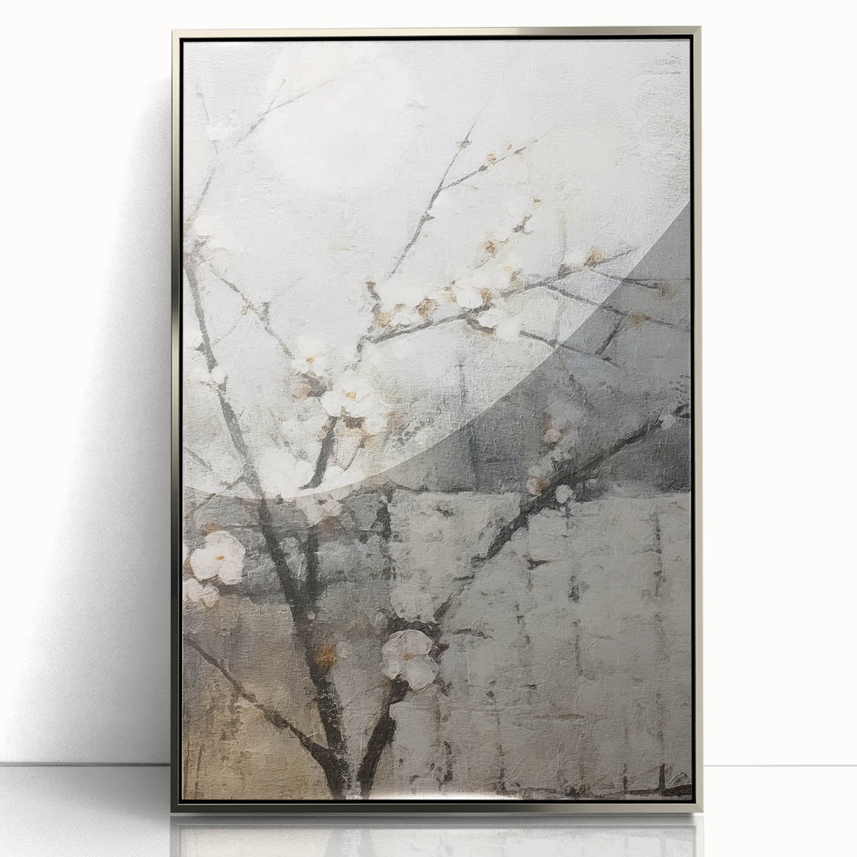Minimalist Blossom Living Room Wall Art - Modern Canvas Print