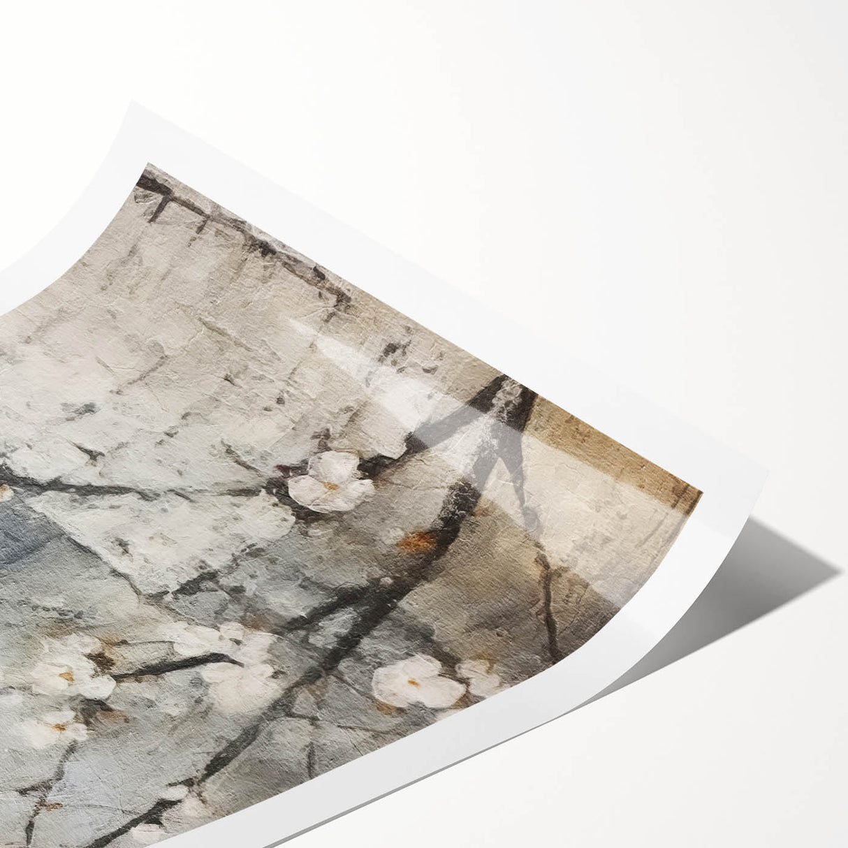 Minimalist Blossom Living Room Wall Art - Modern Canvas Print
