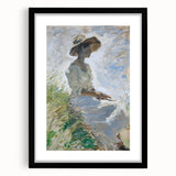 Abstract figurative art framed in sleek black, showcasing bold lines and shapes. Ideal for modern decor, enhancing artistic spaces with sophistication.