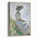 Framed abstract figurative canvas art with a silver frame, showcasing vibrant colors and dynamic shapes, ideal for modern home decor. Perfect for adding a stylish touch to living spaces.