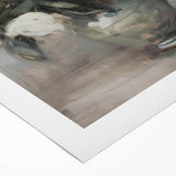 Vibrant abstract floral design on a rolled canvas, showcasing bold colors and intricate patterns, ideal for modern home decor, packaged securely in a tube.