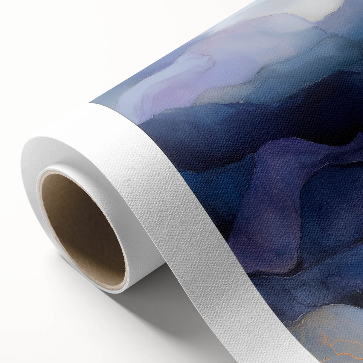 Colorful Abstract Wall Art – Dreamy Stones in Blue and Gold