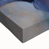 Colorful Abstract Wall Art – Dreamy Stones in Blue and Gold