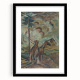 Expressionist Equestrian Landscape Wall Art - Dreamy Scenic Design