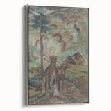 Expressionist Equestrian Landscape Wall Art - Dreamy Scenic Design