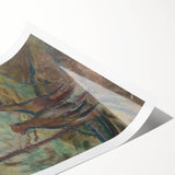 Expressionist Equestrian Landscape Wall Art - Dreamy Scenic Design