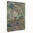 Expressionist Equestrian Landscape Wall Art - Dreamy Scenic Design