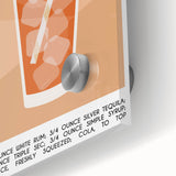 Large abstract wall art in mid-century modernist style, featuring vibrant colors on acrylic glass.