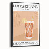 Black and white vintage poster art of a landscape on framed canvas, suitable for bedroom wall decor.