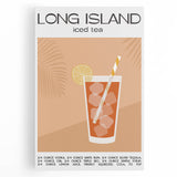 Large black and white stretched canvas featuring assorted kitchen utensils, ideal for kitchen wall art.