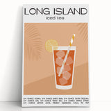 Large black and white stretched canvas featuring a stylized food and drinks motif, ideal for kitchen wall art.