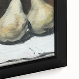 Extra large black wall art on canvas featuring a close-up of colorful, textured fruits, ideal for living room decor.