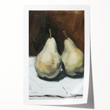 Rolled canvas print featuring a variety of colorful fruits in a realistic style, ideal for dining room wall art.