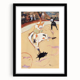 At the Circus - Playful Clown Art Print by Henri de Toulouse-Lautrec
