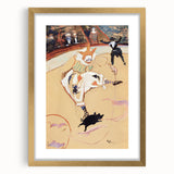 At the Circus - Playful Clown Art Print by Henri de Toulouse-Lautrec